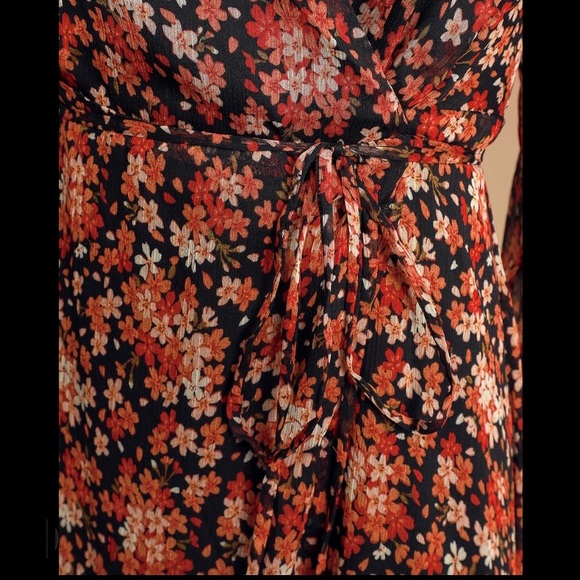 COPY - Lulus Chiffon Wrap Maxi Dress - Picture 4 of 4